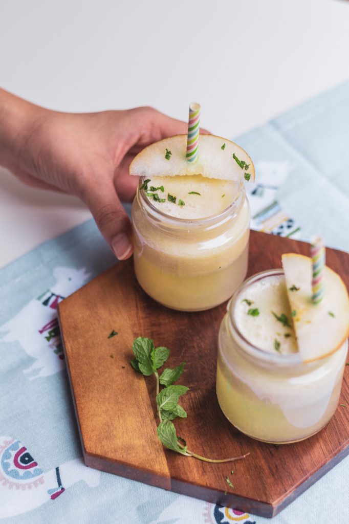 3 Minutes Pear Yakult Juice LePlainCanvas