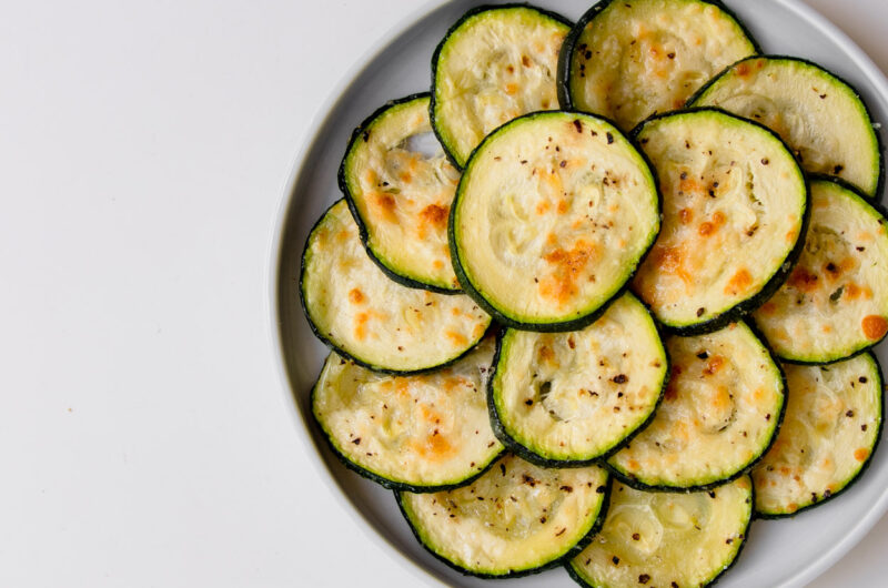 Roasted Zucchini with Parmesan cheese