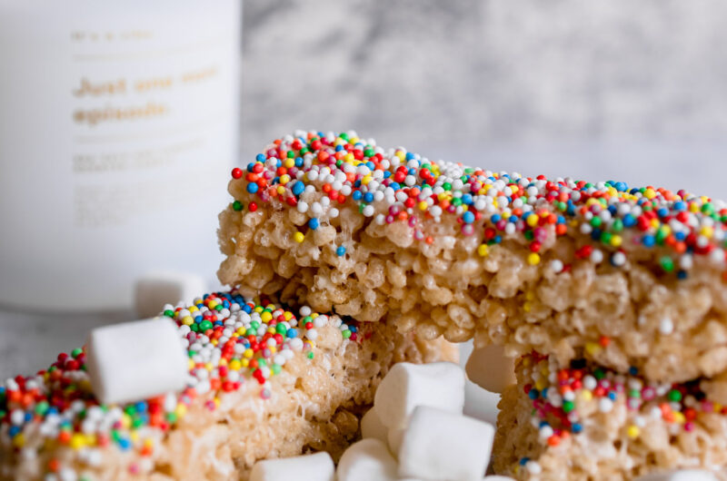 Rainbow Krispy Rice Bar