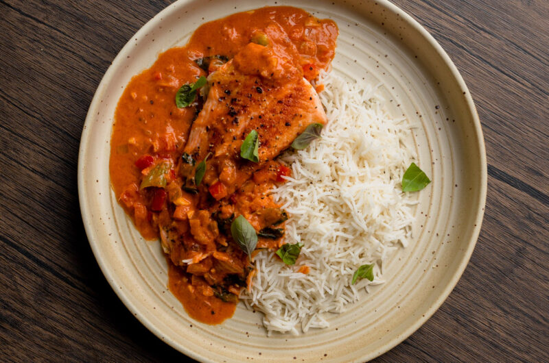 Salmon Curry Rice