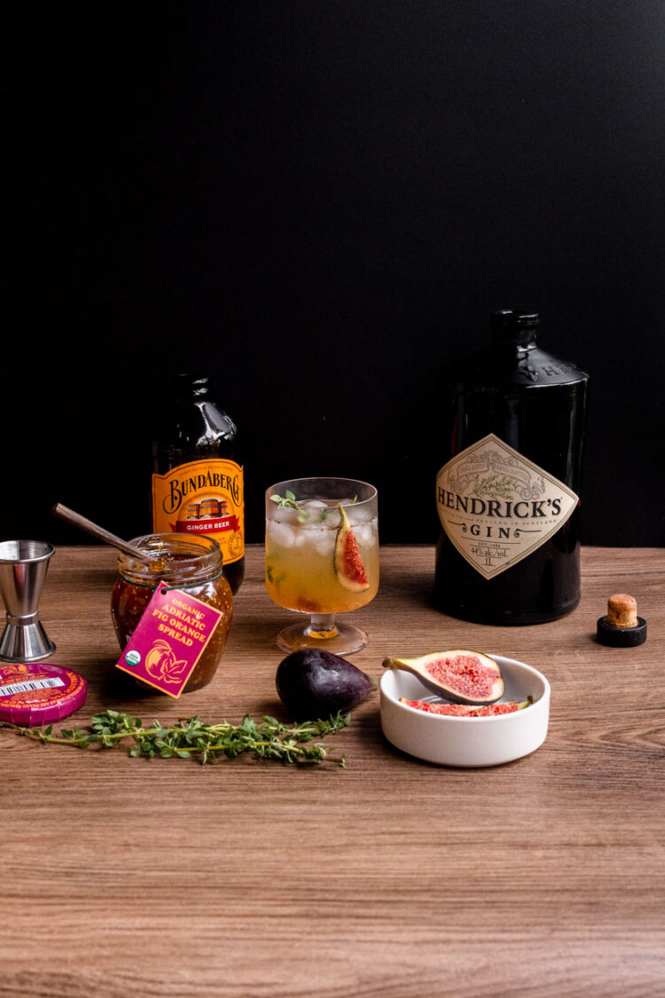 Ginger Fig Gin Cocktail LePlainCanvas